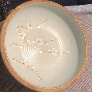 Japanese ceramic handmade fruit bowl